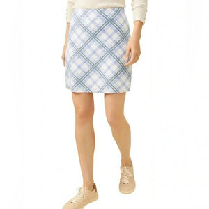 Brooks Brothers Stretch Cotton Classic‎ Preppy Sporty Skirt Blues Women’s 6 EUC